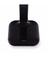 5W LED dimbar skrivebordslampe - Svart, 3-trinns CCT, display med klokke/temp, touch-styring