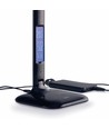 5W LED dimbar skrivebordslampe - Svart, 3-trinns CCT, display med klokke/temp, touch-styring