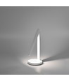 5W oppladbar LED skrivebordslampe - Touch dimbar, CCT, 2600mAh batteri, hvit, inkl. USB-kabel