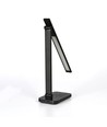 18W LED skrivebordslampe med trådløs lading - 700lm, 5-trinns dimbar, CCT justerbar, sort, flicker free