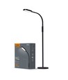 12W Tokyo LED gulvlampe, dimbar - 1280lm, sort, touch-kontroll, justerbar CCT, flicker free