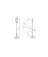 12W Tokyo LED gulvlampe, dimbar - 1280lm, sort, touch-kontroll, justerbar CCT, flicker free