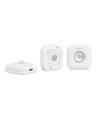 2 stk. oppladbare LED nattlys med sensor, 0,5W - PIR bevegelsessensor, 3 lysfarger, USB-C, magnetisk montering, innendørs
