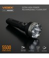 LED bærbar lommelykt - 5000K, lysstyrke 5500lm, forbruk 20W