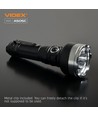 LED bærbar lommelykt - 5000K, lysstyrke 5500lm, forbruk 20W