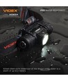 10W LED Oppladbar hodelykt - 5000K, USB-C, 1200lm