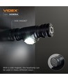 10W LED Oppladbar hodelykt - 5000K, USB-C, 1200lm