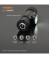 10W LED Oppladbar hodelykt - 5000K, USB-C, 1200lm