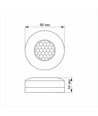 PIR sensor for tak/vegg, 360° - 1200W, IP20, hvit, rekkevidde 2-8m