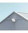 100W LED lyskaster - 150lm/W, IP65, Grå, 5000K, utendørs