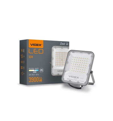 30W LED lyskaster - 130lm/W, 3900lm, IP65, 5000K, utendørs, arbeidslampe