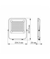 50W LED lyskaster - 130lm/W, IP65, 5000K, 90 grader, utendørs