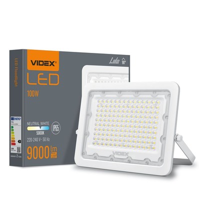 100W LED lyskaster - 5000K, IP65, IK07, 90° spredning, utendørs