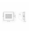 100W LED lyskaster - 5000K, IP65, IK07, 90° spredning, utendørs