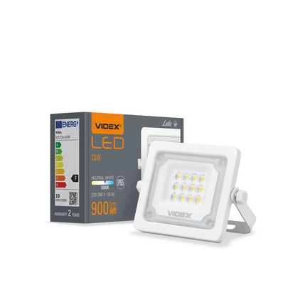 10W LED lyskaster - 5000K, IP65, IK08, grå, utendørs