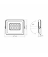 Luca spotlys 20W - LED, flood, nøytral hvit, 230V, 1800lm, forbruk 20W