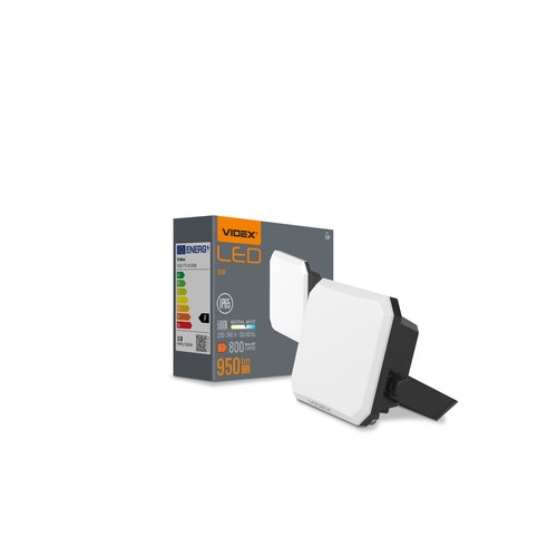 10W LED lyskaster - 95lm/W, IP65, 5000K, sort, utendørs