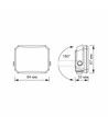 10W LED lyskaster - 95lm/W, IP65, 5000K, sort, utendørs