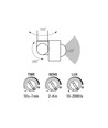 30W Luka LED lyskaster med sensor - 90lm/W, IP65, hvit, 5000K, utendørs