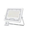 50W LED lyskaster med sensor - 130lm/W, IP65, 5000K, grå, utendørs, arbeidslampe