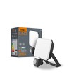 30W LED lyskaster med sensor - 5000K, IP65, sort, PIR bevegelsessensor, utendørs