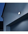 30W LED lyskaster med sensor - 5000K, IP65, sort, PIR bevegelsessensor, utendørs