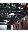 100W LED High Bay, 120lm/W - 90 grader, IP65, 5000K, sort, inkl. kjettingoppheng