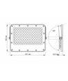 50W Solara LED lyskaster med solcelle - 1000lm, IP65, 5000K, grå, inkl. fjernkontroll og solcellepanel