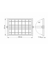 50W Solara LED lyskaster med solcelle - 1000lm, IP65, 5000K, grå, inkl. fjernkontroll og solcellepanel