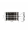 30W Solara LED lyskaster med solcelle - 3740lm, IP65, 5000K, 96Wh batteri, aluminium, utendørs