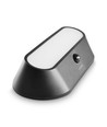 500lm Solcelle LED vegglampe med sensor - IP54, 5000K, sort, bevegelsessensor, utendørs