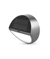 LEDlife 500lm solcelle vegglampe med sensor - IP54, 5000K, sort, 220x220mm, bevegelsessensor