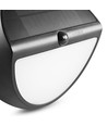 LEDlife 500lm solcelle vegglampe med sensor - IP54, 5000K, sort, 220x220mm, bevegelsessensor