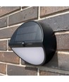 LEDlife 500lm solcelle vegglampe med sensor - IP54, 5000K, sort, 220x220mm, bevegelsessensor