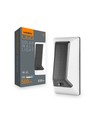 500lm Solara LED vegglampe med sensor - IP54, 5000K, sort, solcelle, utendørs