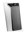 500lm Solara LED vegglampe med sensor - IP54, 5000K, sort, solcelle, utendørs