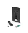 500lm Solara LED vegglampe med sensor - IP54, 5000K, sort, solcelle, utendørs