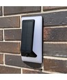 500lm Solara LED vegglampe med sensor - IP54, 5000K, sort, solcelle, utendørs