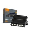 Solcelle LED vegglampe med sensor, 600lm - 5000K, IP54, sort, bevegelsessensor