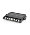 Solcelle LED vegglampe med sensor, 600lm - 5000K, IP54, sort, bevegelsessensor