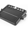 Solcelle LED vegglampe med sensor, 600lm - 5000K, IP54, sort, bevegelsessensor