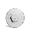 44W LED taklampe med bakgrunnslys, CCT - 109lm/W, IP54, Ø50cm, hvit kant, 3 lysfarger