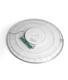 44W LED taklampe med bakgrunnslys, CCT - 109lm/W, IP54, Ø50cm, hvit kant, 3 lysfarger