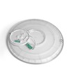 44W LED taklampe med bakgrunnslys, CCT - 109lm/W, IP54, Ø50cm, hvit kant, 3 lysfarger