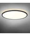 44W LED taklampe med backlight - Ø50cm, IP54, sort, 3-CCT, 109lm/W, inkl. lyskilde