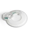22W Ø29,3cm LED taklampe med baklys - 2400lm, IP54, CCT skiftbar, hvit kant, inkl. lyskilde