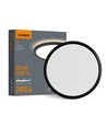 22W LED tak/vegglampe med baklys - IP54, Sort, CCT justerbar, Ø29,3cm, 2400lm