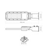 50W LED gatelykt - Ø60mm, IP65