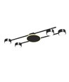 Takspotlampe 4x30W GX53 - 230V, 830lm, 9W baklys