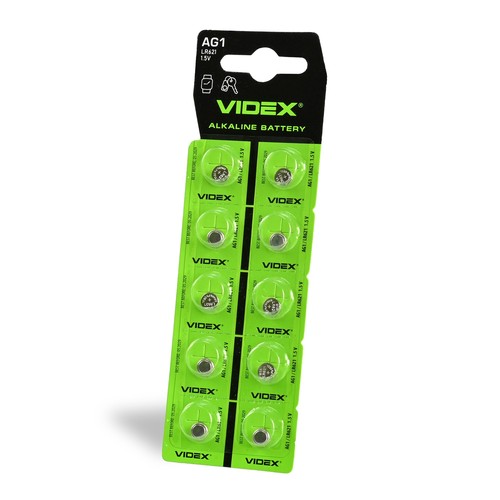 10 stk. AG1/LR621 - Alkalisk batteri